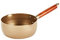 Aluminum alloy Stainless Steel Yukihira Pan, Traditional Japanese Yukihira Saucepan Non-Ctick Coating Gold (2.2 Quart)
