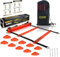 POWER GUIDANCE Koordinationsleiter Fussball trainingszubehör 6m für Fußball Training mit 10 Fussball Hütchen Tragetasche & Übungstabelle Fußball trainingsset Agility Speed Leiter