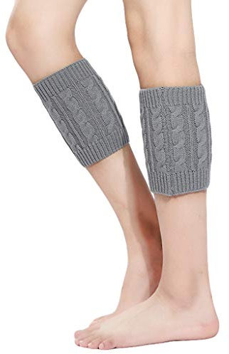 carol -1 Damen Stulpen Socken - Winter Kurze Stricken Stulpen Gestrickte Beinwärmer Leg Warmers Socken Stiefel Boot Abdeckung Legwarmer Beinstulpen Stiefelstulpen Beinlinge Kurzstulpen Bein Stulpen