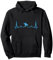 Snowboarder Herzschlag Snowboarden Herzlinie Schnee Geschenk Pullover Hoodie