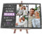 wandmotiv24 Schiefertafel Beste Mama, Personalisiert mit Ihren Farbfotos, Aufstellschild 3 Bilder & Spruch, Holz-Staffelei, Querformat 30x20cm, Natur Schieferplatte, Foto-Geschenk Muttertag, Deko
