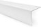 Quest PVC Winkelprofil Kunststoff Selbstklebend Kantenschutz Eckenschutz Eckleiste Winkelleiste, 40x40mm, 150cm, weiß