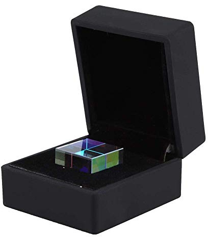 Oumefar Mini Optical Crystal Photography Prism Crystal Cube Triangular Prism Acrylic Cube Prism for Teaching,Playing,Photography