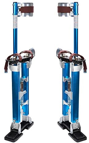 Voilamart 45,7 - 76,2 cm blaue Stelzen, verstellbar, Aluminium, Trockenbau-Stelzen, Hebewerkzeug für Maler, Taping, Reinigung, Deckenbearbeitung