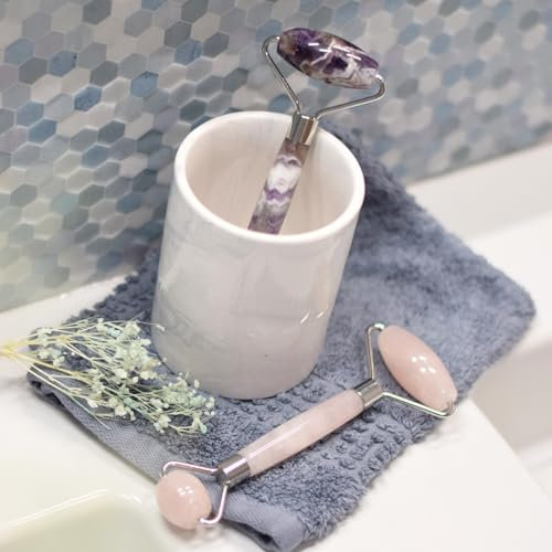 Rouleau de Massage en Quartz rose