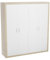 mattfy - Armario 4 Puertas Batientes con Altillo Modelo Victoria para Dormitorios de Matrimonio o Individuales, Color Cambria - Blanco, Medidas: 197 cm (Ancho) x 210 cm (Alto) x 48 cm (Fondo)