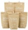 BOFUNX 12pcs Geschenktüten Set schön dass du da bist - Dankeschön Kraftpapiertüten+12pcs Holzklämmerchen+12pcs Aufklebern zum Verpacken für Einschulung Hochzeit Geburtstag Taufe Konfirmation Kommunion