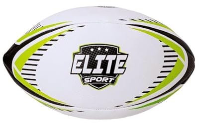 Elite Sport Size 5 Rugby Ball | Indoor/Outdoor Rugby Ball | Play Many Games For Hours Of Fun | Perfect For Beginners or Training| Suitable For Everyone Aged 3+