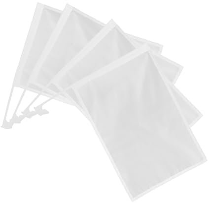 PAMINGONO 4 Stück Auto Dekoration Spiel Wechselfahne Handflagge Schiedsrichter Flaggen Schiedsrichter Spiel Signalflaggen Fußball Flaggen Leere Flaggen Schiedsrichter Handfahnen DIY