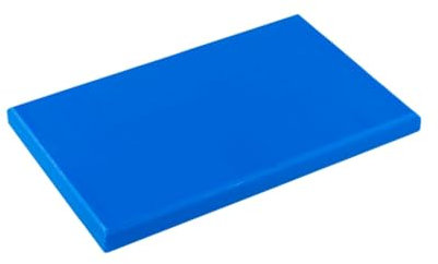 Topatupa - Planche à découper professionnelle en polyéthylène antidérapante - 50 x 30 x 2 cm (Bleu)