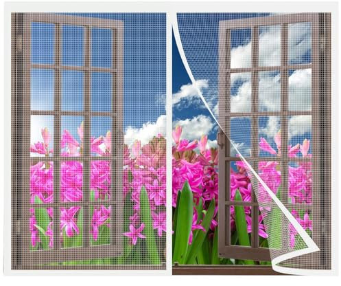 Flauschvorhang 230x200cm Wohnwagen Türvorhang • Fliegenschutz Balkontür • Insektenschutz Vorhang • Fadenvorhang Tür • Sichtschutz Wohnmobil Weiß