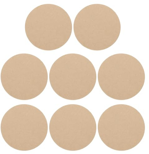 PATIKIL 8Stk 5 127mm Od Keramik Trocknungs Platte 6mm 15/64 Dick Rund Ton Keil Brett Skulptur Basis Platte Töpferei Rad Fledermäuse ohne Löcher Sand Tisch Backen Modell Grund Block
