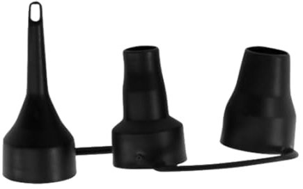 3 Size Air Pump Replacement Nozzles Black Air Valves Nozzles Plastic Air Pump Adaptor for Inflatables Air Pump Converter for Partial Air Bed, Air Mattress Etc Durability and Practicality