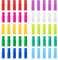 SYEYCW 50 Pièces Cache-Pailles en Silicone, Embouts Paille Réutilisables, Protège-Pailles Multicolores, 6 mm de Diamètre Intérieur, pour Pailles Métalliques, pour Les Smoothies et Les Boissons Chaudes