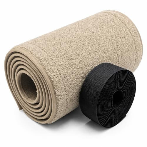 noviclass® Teppich für Katzenlaufrad Baghira XXL | Farbe: Beige | Konfiguriere Dein Laufrad mit stylischen Farben | Einfach austauschbar | Mit Ersatz-Klettverschluss (Beige)