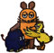 Sendung Mit Der Maus Kinder Trio - Aufnäher, Bügelbild, Aufbügler, Applikationen, Patches, Flicken, Zum Aufbügeln, Größe: 6 x 6 cm