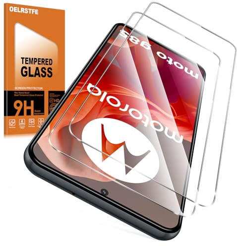 Oelrstfe Verre Trempé pour Motorola Moto G85 5G 2 Pièces,Film de Vitre Protection écran Dureté 9H Anti Rayures Sans Bulless Ultra Transparent HD Haute Sensibilité Protecteur D'écran