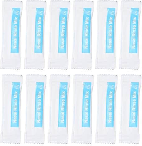 TOVINANNA 40 Paquetes Sal Para Enjuague Nasal Sal Para Lavado Nasal Paquetes De Enjuague Para Uso Diario Irrigador