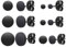 6 Paar Ohrringe Herren Ohrstecker Rund Flach Silber, Punk Rock Ohrstecker Edelstahl Damen Herren Mädchen, Modisch Gut Aussehend Elegant, Geschlechtsneutrales Geschenk (3mm-8mm)