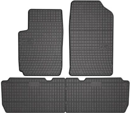 Wielganizator SolidPRO Gummimatten passend für Citroen Xsara Picasso (1997-2010) | Qualität: Premium - Genaue Passform, rutschfest 4-teilig Fußmatten- Schwarz