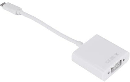 Kueohse Adaptador USB C una Vga, Adaptador Tipo C una Vga Compatible para Pro 2016/2017/2018, Air/Pro 2018, Book 2, Chromebook Pixel/XP
