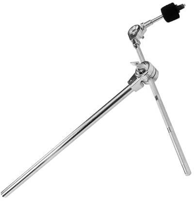 Verstellbarer Beckenhalter aus Zinklegierung, Stabil und Vielseitig, Silber | Einfache Montage, Robustes Design, für Schlagzeug und Percussion, Kompatibel mit Beckenarmen