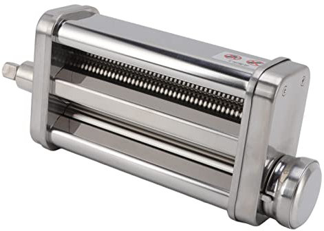 KIMISS 2 en 1 Rouleau de Pâtes en Acier Inoxydable avec 8 Vitesses - Maker de Nouilles et Rouleau de pour les Pâtes, Nouilles et Spaghettis Maison