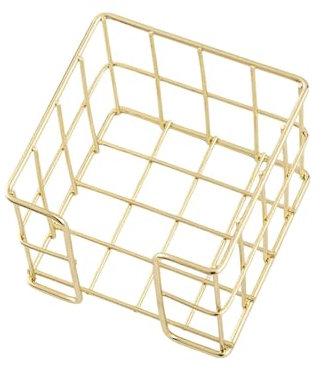 Notizblockhalter aus Eisendraht, 27 x 95 x 80 mm, Schreibtisch-Notizblockhalter, Aufbewahrungsbox aus Metall, für Schule, Büro, Schreibtisch, Eisennotizhalter