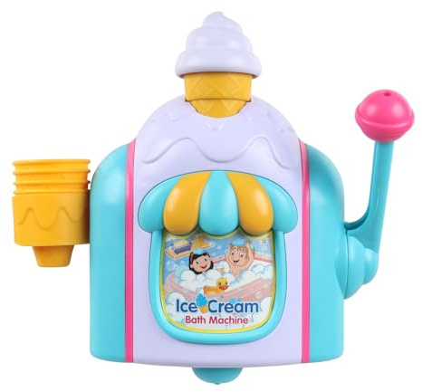 Ice Cream Bath Toy: Bath Bubble Blower Machine, Childs Farm Bubble Bath Toys, Ice Cream Maker Shower Toys For 3 4 5 6 7 8 Years Old Boys Girls