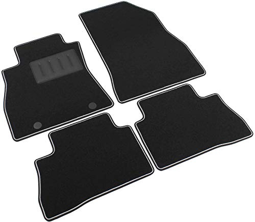 ilTappetoAuto by Fabbri3 - SPRINT03300 - Kompatibel mit Maßgeschneiderte Fußmatten für Auto aus Schwarzem Rutschfestem Teppich für Nissan Juke I