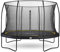 Salta Comfort Edition – ⌀183/213/251/305/366/396/427cm - TÜV geprüft – Schwarz/Grün/Pink - rundes Outdoor Trampolin, Gartentrampolin - Set mit Sprungmatte, Sicherheitsnetz, Federn, Randabdeckung