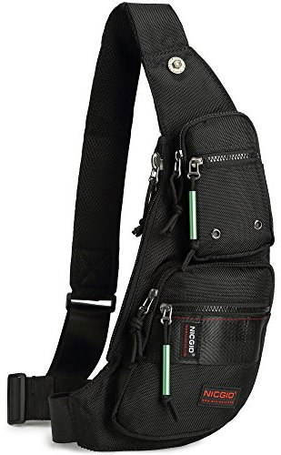 Nicgid Sling Bag Brust Schulter Rucksack Bauchtasche Umhängetaschen