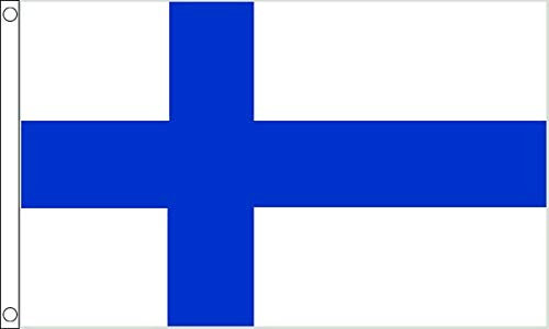 Bandiera della Finlandia, 1,5 x 0,9 m, 100% poliestere con occhielli FlagSuperstore©