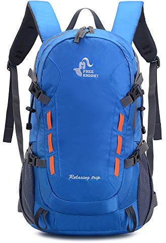free knight 40L Leichter Tagesrucksack Radfahren Wandern Wasserdichter Reiserucksack (Blau)