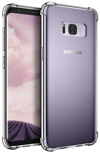 CoolGadget Ultra Crystal Clear Hülle für Samsung Galaxy S8, Transparente TPU Schutzhülle mit Stoßschutz, Klar