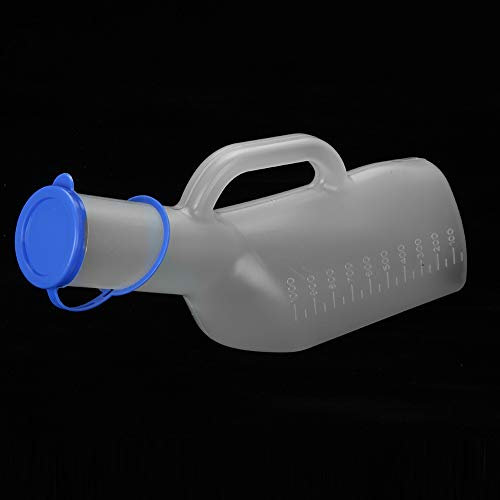 1000ml Tragbare Urinflasche mit Deckel für Freiluft Kinder & Erwachsene | Mobile Toilette Urinsammler | Durchsichtiges Urinal für Ältere & Camping