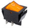 CABLEPELADO Interruptor basculante, Interruptor 2 posiciones, Interruptor 4 vias, Interruptor 4 pines, Interruptor 4 terminales, Interruptor ON/OFF DPST, 16A 250VAC, Amarillo con LED