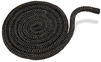 LANZZAS Kamin- & Ofentürdichtung - Durchmesser Ø 6 mm - Länge: 1m - Glasfaserband hitzebeständig - Ofendichtschnur