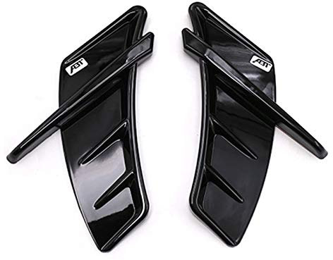 2 stücke Auto Tuning Zubehör Auto Seitenfender Aufkleber für ABT A6 C6 A4 B8 A5 A7 A8 A3 A1 A1 Q5 Q7 S3 S4 S6 S8 ABT-Aufkleber (Color Name : Bright Black)