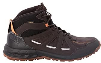 Jack Wolfskin Woodland 2 Texapore MID M, Walking Shoe, Espresso/Dark red,