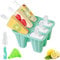 Ice Lolly Moulds with Sticks, Ventdest Food Grade Silicone Popsicle Mould, Easy to Remove Ice Cream Moulds, 6 BPA Free Ice Lolly Makers, Reusable Ice Pop Mould for Kids Adults
