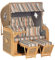Sunny Smart Strandkorb 305 Z Comfort XL Teak antik-braun Stoff 1235