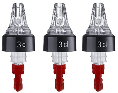 Westmark 3 Dosier/Maß-Ausgießer, Portionierer, Dosierung Pro Ausguss: 3 cl, Kunststoff, Auto-Pour, Transparent, 993071EG