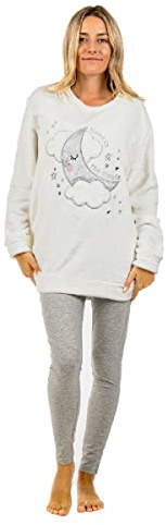 TURTLE Women’s Pyjama Set – Short Sleeve Nightwear & Lounge Wear, Soft Cotton PJ Set with Printed Top and Full Length Bottoms, Comfortable Sleepwear for Women