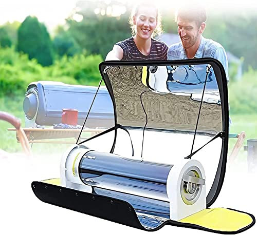 KIPEKE Four Solaire, cuisinière Solaire Haute capacité 4,5 L, Four Portable intérieur ou extérieur, température pouvant Atteindre 120-330 °C, ustensiles de Cuisine de Camping Sun Oven - Équipement