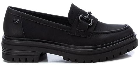 REFRESH - Mocasines Mujer Negro - Calzado Cómodo y Versátil - Moda Casual - Modelo 17142201 (Talla 39)