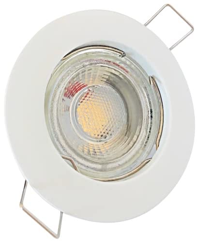 Rolux LED Einbaustrahler IP20 Lotta 12V COB 5W Weiß 1 Stück Einbauleuchte 3000K Warmweiß Deckenspot