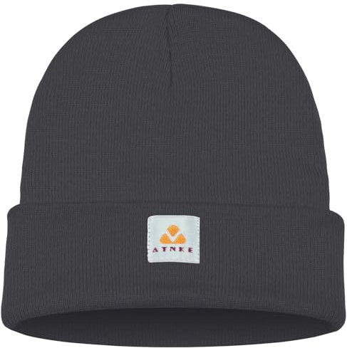 ATNKE Strick Beanie Mütze Dehnbar Weich Warm Täglich Winter Mützen mit Manschetten für Herren und Damen Geschenke/Noble Gray