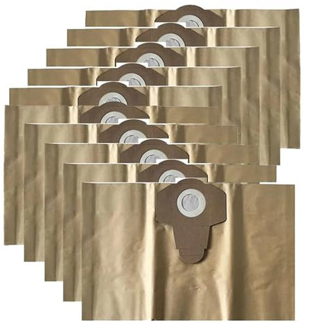 Vacuum Bags 10 Filter Dust Bag. Compatible For Parkside. Wet And Dry Vacuum Cleaners PNTS 1250 PNTS 1250/9 PNTS 1300 PWD 12 A1