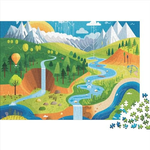 in The Style of Pixar Puzzles, 1000 Teile, Infografik für Schulen, Lernspiel, Heimdekoration, mit präzisem ineinandergreifendem Design, für Erwachsene und Kinder ab 12 Jahren, 1000 Teile (75 x 50 cm)